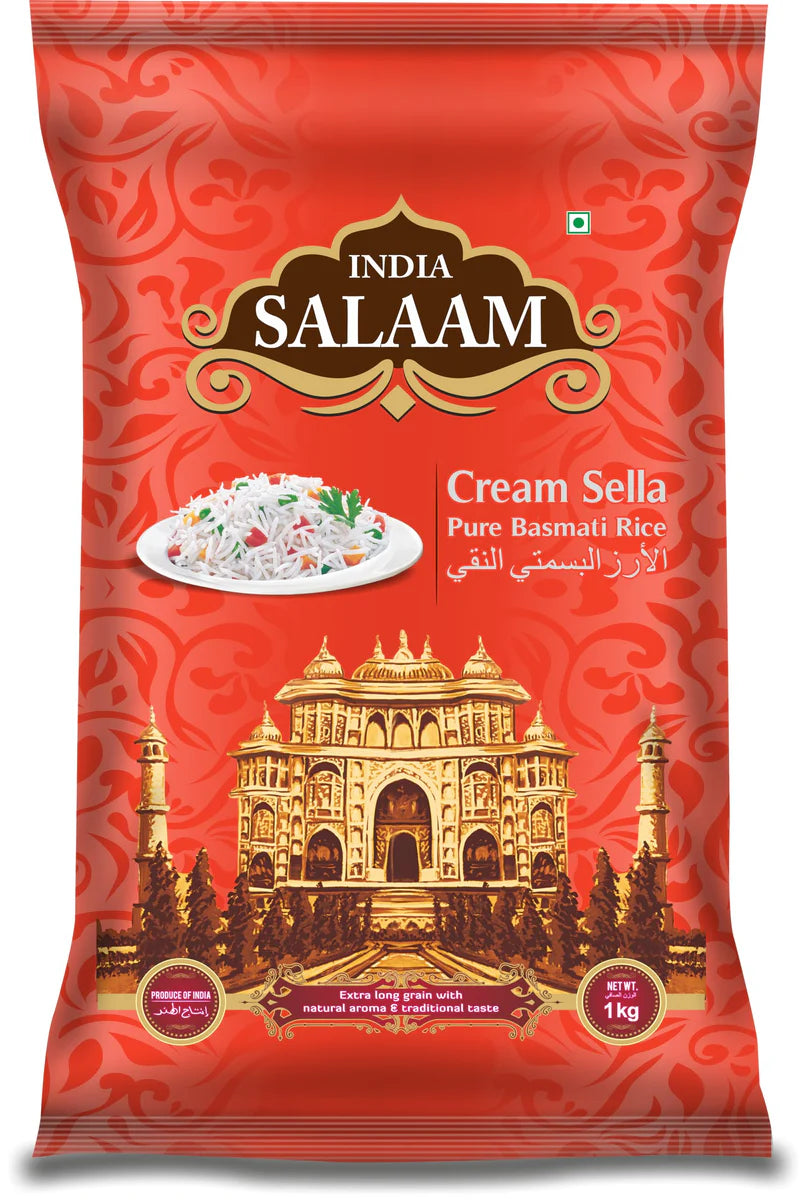 India Salaam Cream Sella Pure Basmati Rice 5kg