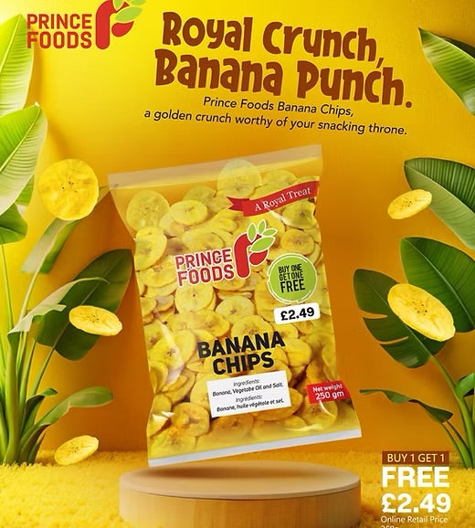 Prince Foods Banana Chips 250gm