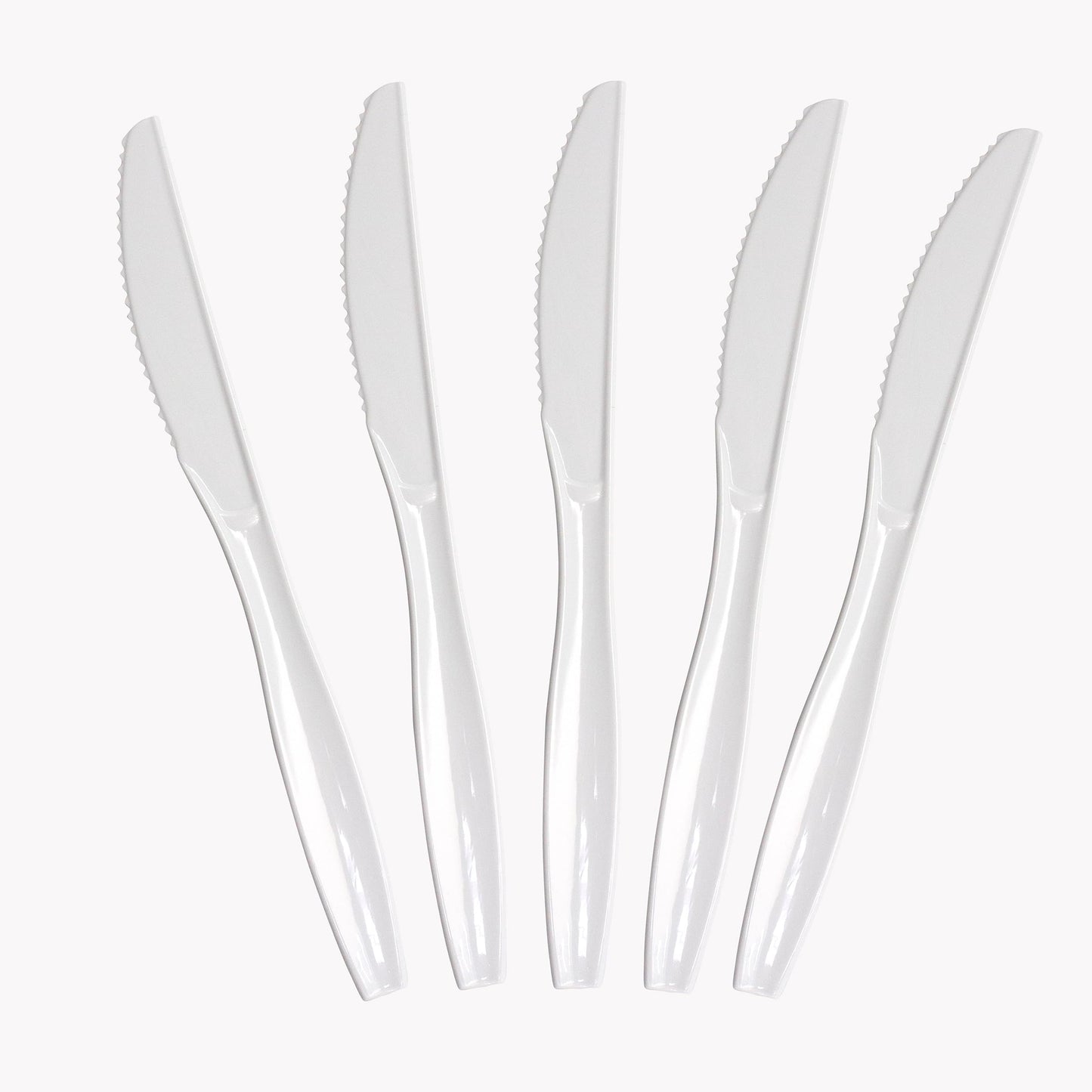 Plastic disposable knives
