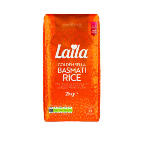 Laila Golden Sella Basmati Rice 2kg