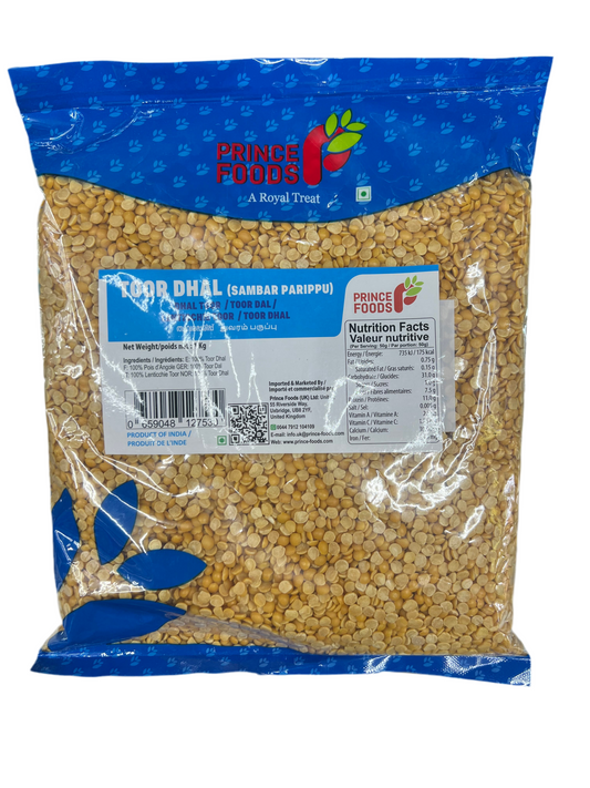 Prince Foods Toor Dhal ( Sambar Parippu ) 1kg