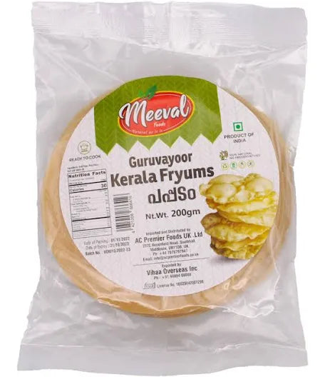Meeval Guruvayoor Kerala Pappadam 150gm