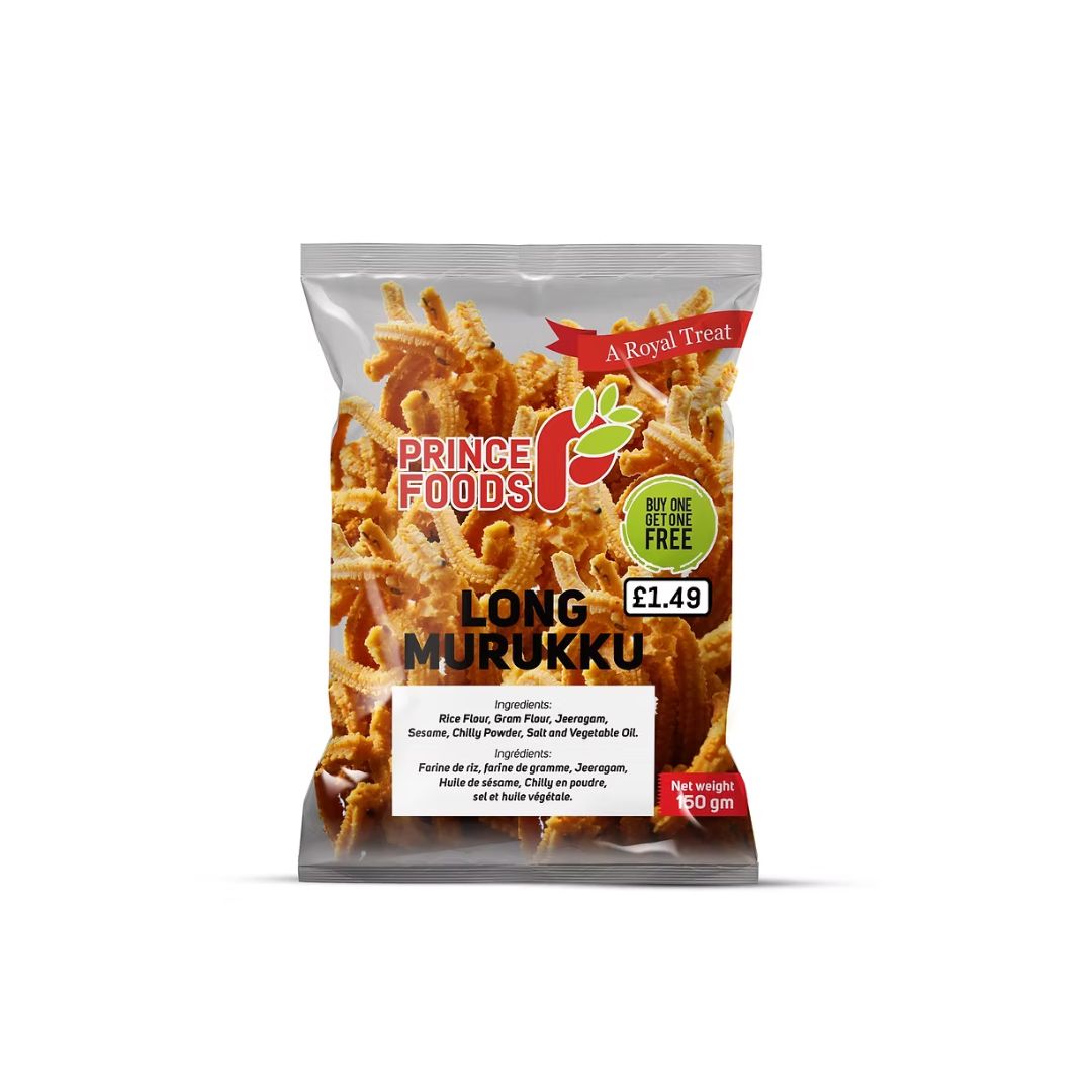 Prince Food Long Murukku 150g Buy one get one free