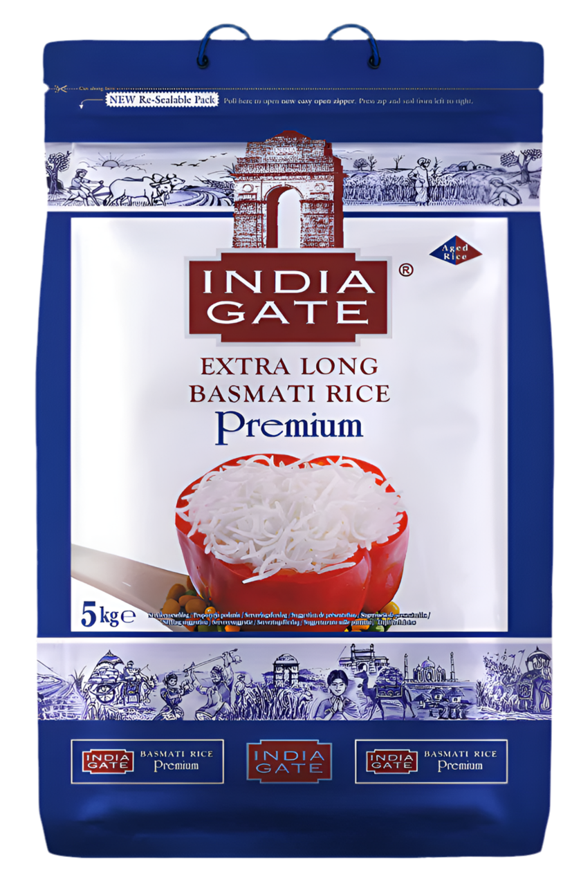India Gate Extra Long Premium Basmati Rice 5kg