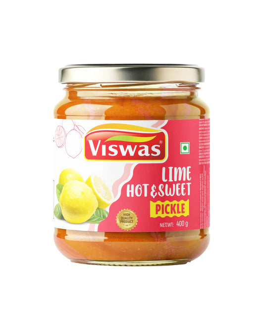 Viswas Lime Hot & Sweet Pickle 400gm