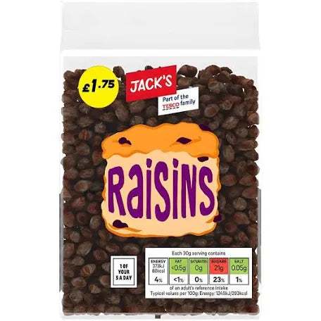 Jacks Raisins 375gm