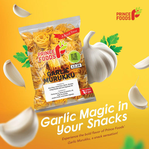 Prince Food Garlic Murukku 150gm(Buy One Get One Free)
