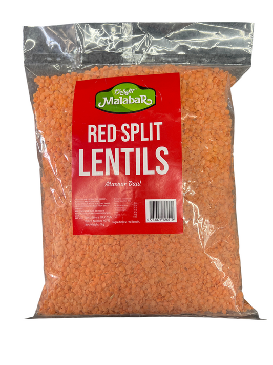 Delight Malabar Red Split Lentils 1kg