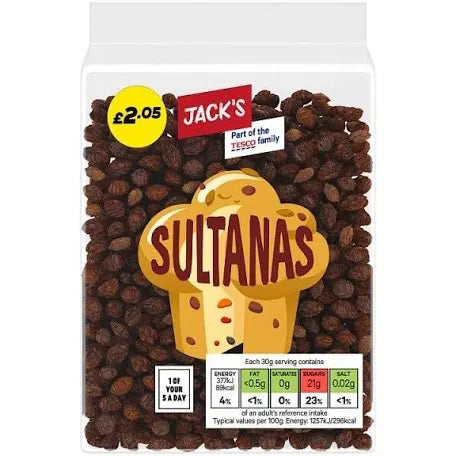 Jacks Sultanas 375gm