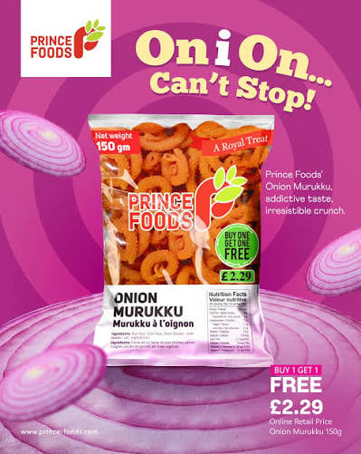 Prince Food Onion Murukku 150gm(Buy One Get One Free)