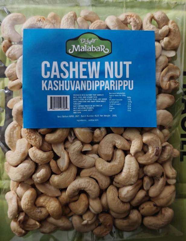 Delight Malabar Cashew Nut 200gm