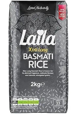 Laila Xtra Long Basmati Rice 2kg