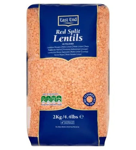 East End Red Split Lentils 2kg