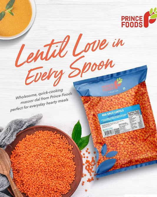 Prince Food Red Split Lentils 1kg