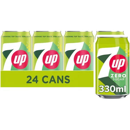 7up Zero Sugar(Sugar Free) Cans 330ml