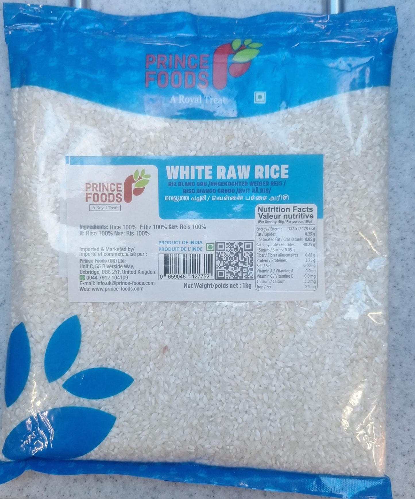 Prince White Raw Rice(Pachari) 1kg