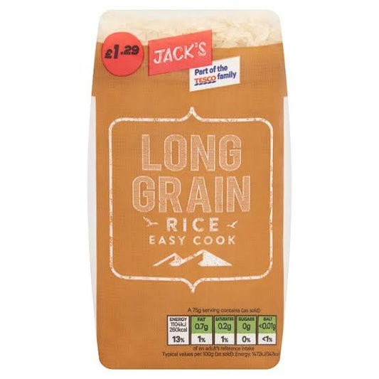 Jacks Long Grain Easy Cook Basmati Rice 500gm