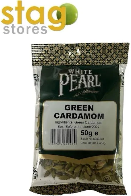 White Pearl Green Cardamon 50gm