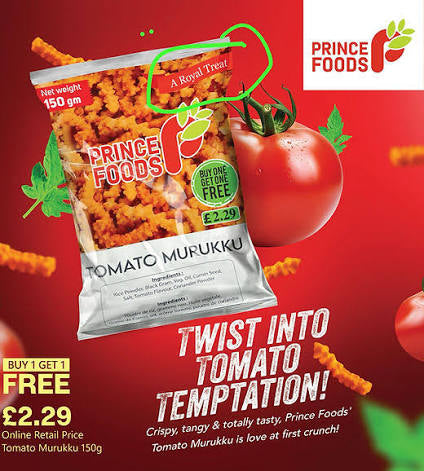 Prince Food Tomato Murukku 150gm(Buy One Get One Free)