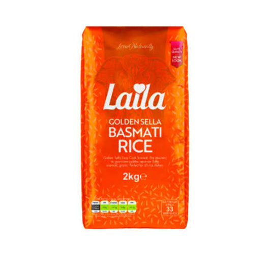 Laila Golden Sella Basmati Rice 2kg