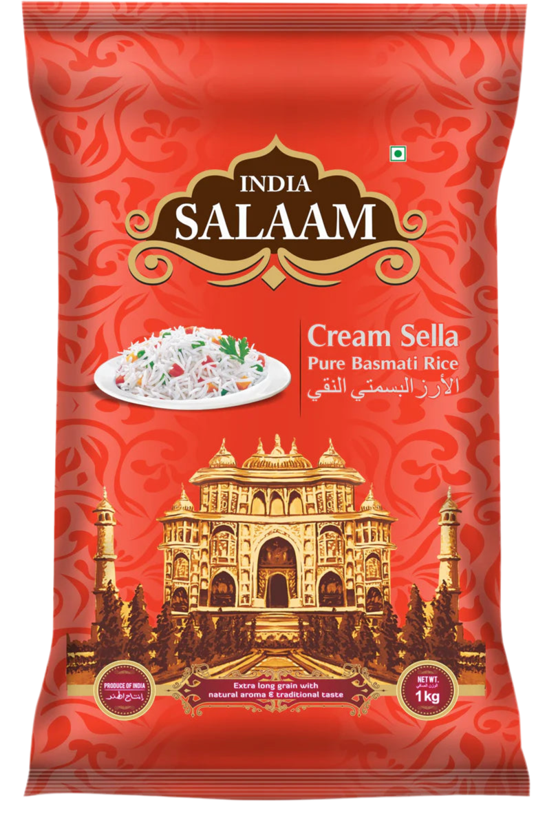 India Salaam Cream Sella Pure Basmati Rice 5kg