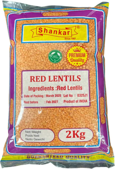 Shankar Red Lentils 2kg