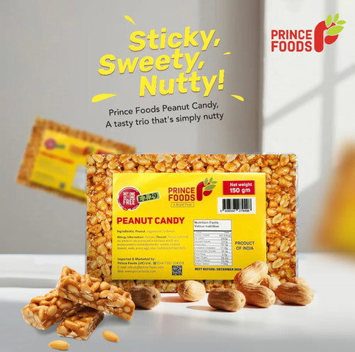 Prince Food Peanut Candy 150gm(Buy One Get One Free)