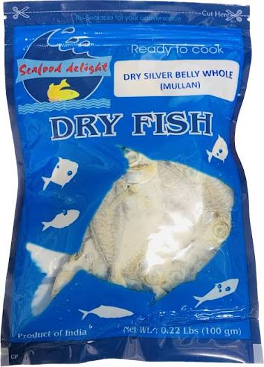 Daily Delight Dry Silver Belly whole(Mullan) 100gm