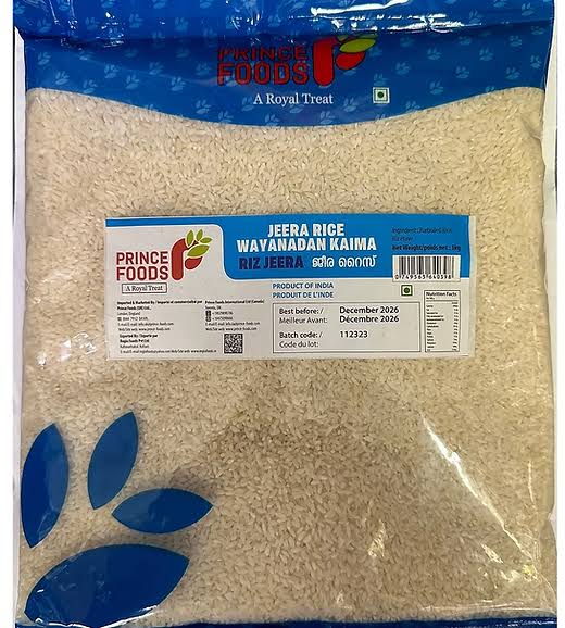 Prince Food Wayanadan Kaima Rice (Jeerakasala)1kg