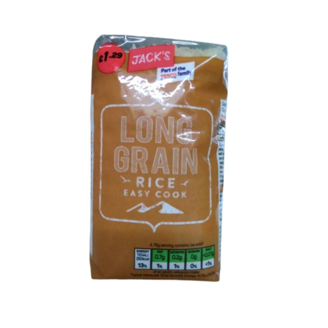 Jacks Long Grain Rice 1kg